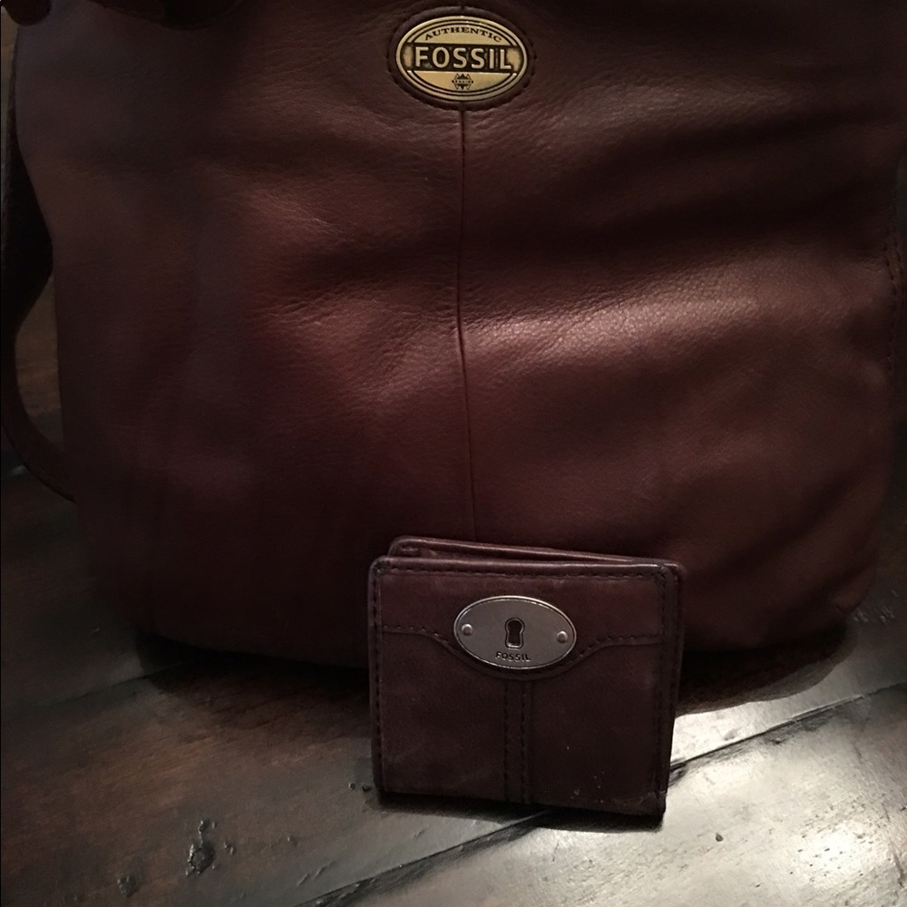 Fossil Crossbody Bag With Matching Wallet - image 1
