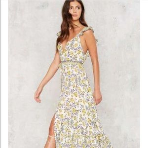 Nasty gal summer dress long floral