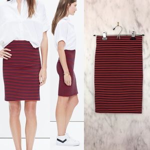 Madewell City Skirt in Sailor Stripe nautical