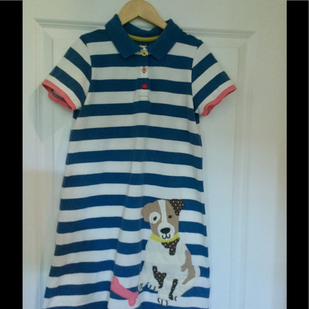 MiniBoden girls appliqué dress size 9-10
