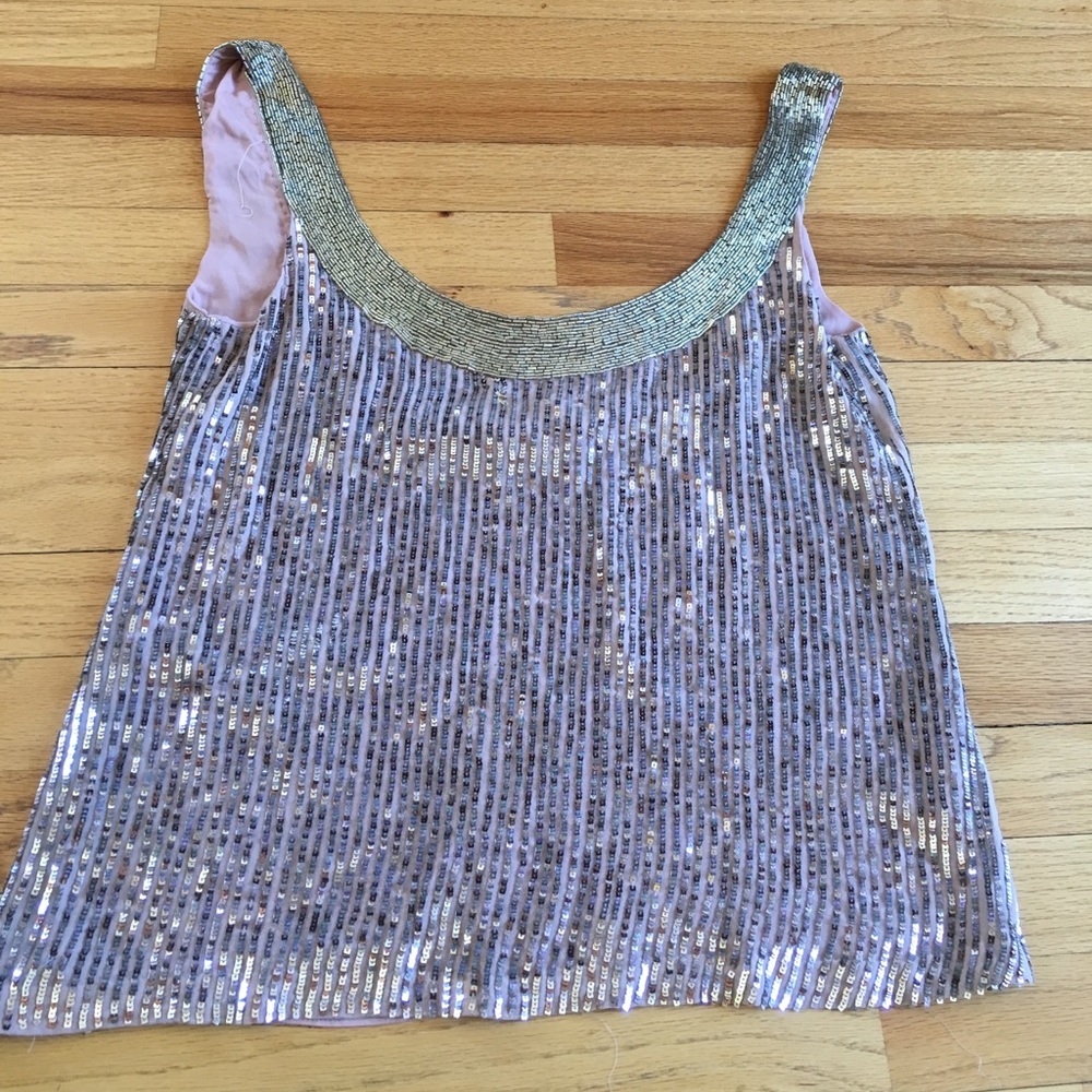 Chelsea Flower Sequin Tank