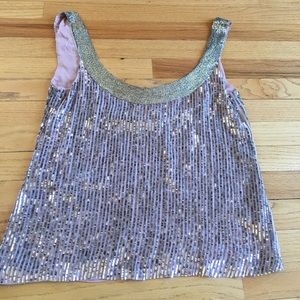 Chelsea Flower Sequin Tank