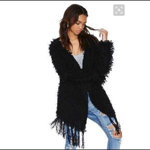 Nasty Gal shaggy oversized jacket