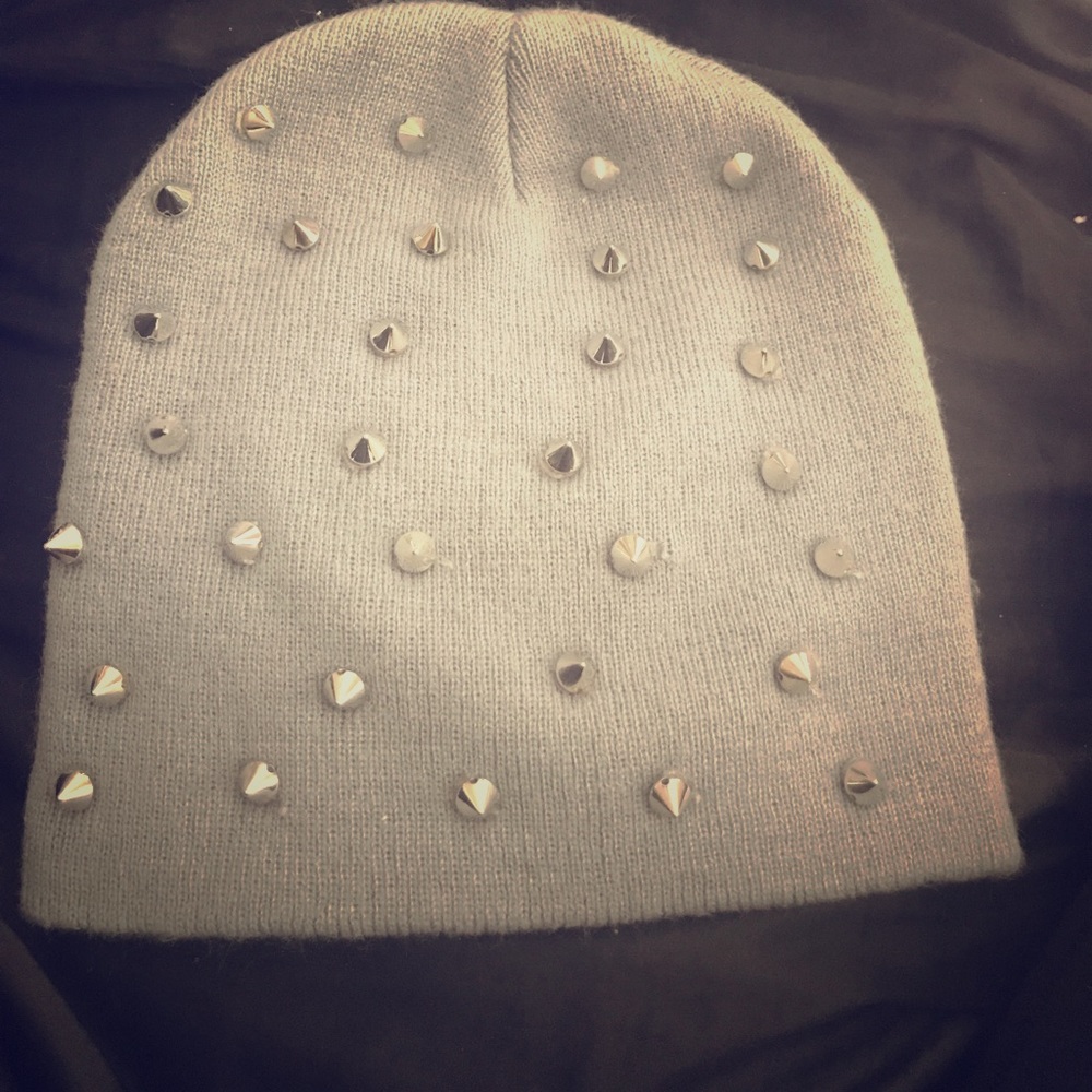 Gray Spike Beanie