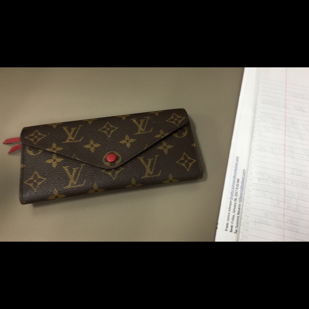 Josephine LV wallet with Red