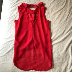 PRICEDROP🚨Sheer Coral Button Up Top