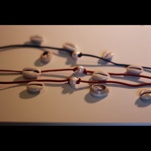 Suede pearl choker