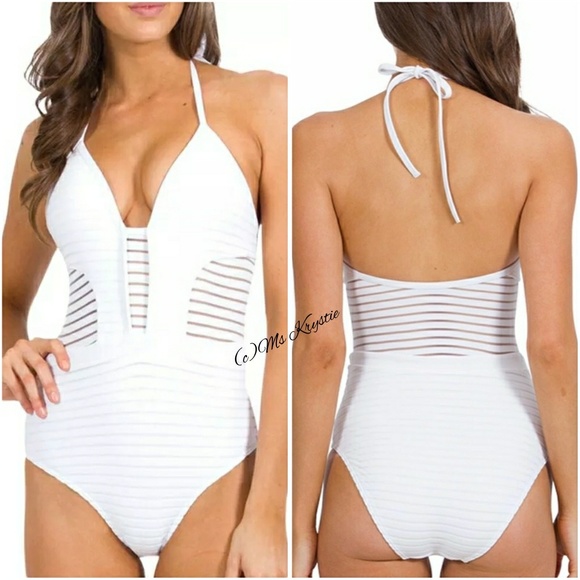 White Mesh Monokini - Picture 3 of 3