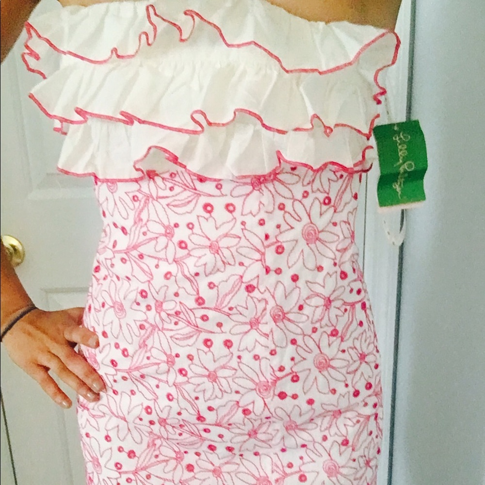 Lilly Pulitzer Pink & White Dress