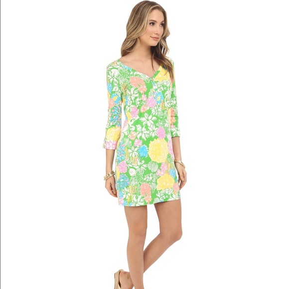 Lilly Pulitzer hibiscus stroll palmetto dress - Picture 2 of 3