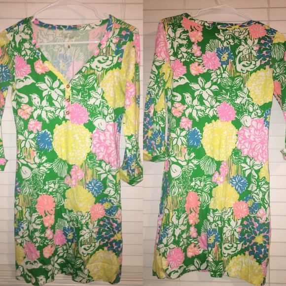 Lilly Pulitzer hibiscus stroll palmetto dress - Picture 3 of 3