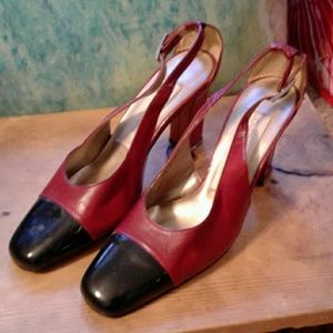 Jones New York Color Block Leather Pumps