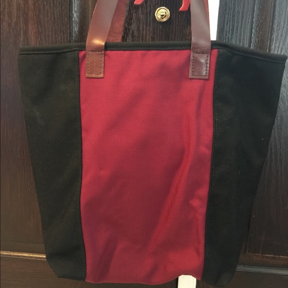 Weekender in plum and black 100% Cordura fabric. - Picture 3 of 3