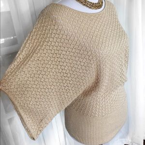 NY&Co. Gold Knit Kimono Sleeve Sweater