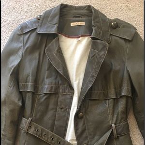 Wilsons Leather Olive Green Leather Jacket