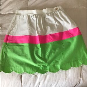 Lilly tulip scalloped skirt