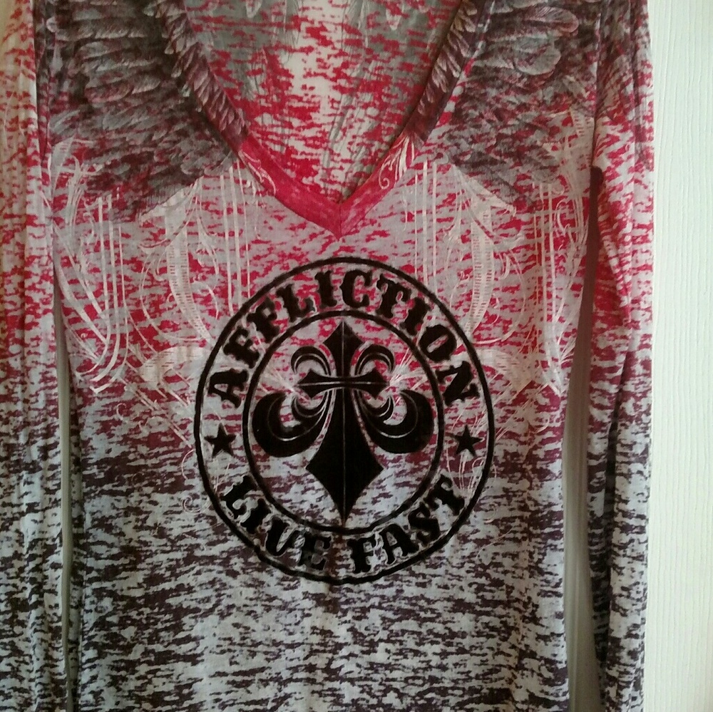 Affliction long sleeve shirt