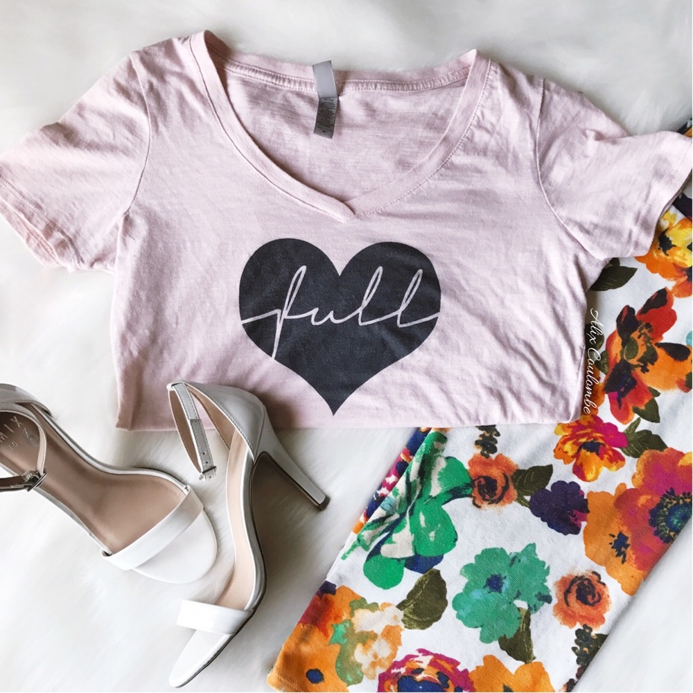 Full heart graphic tee