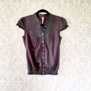 Charcoal blouse