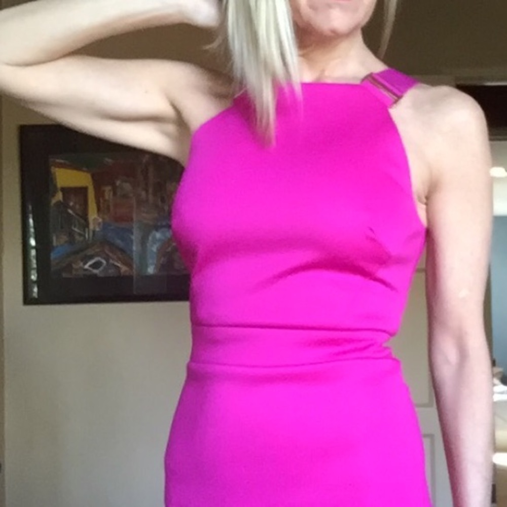 Ted Baker hot pink dress!