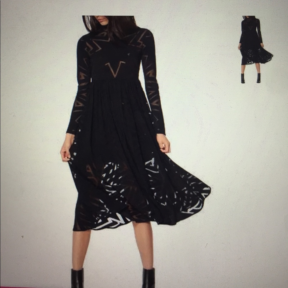 Burnout midi dress