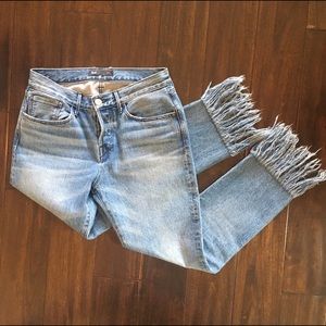 3x1 Relaxed Straight Crop Jeans Size 27