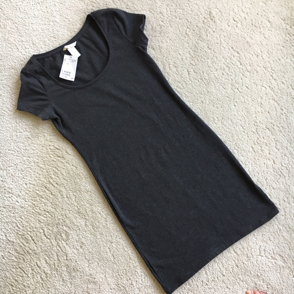 Charcoal gray dress from H&M