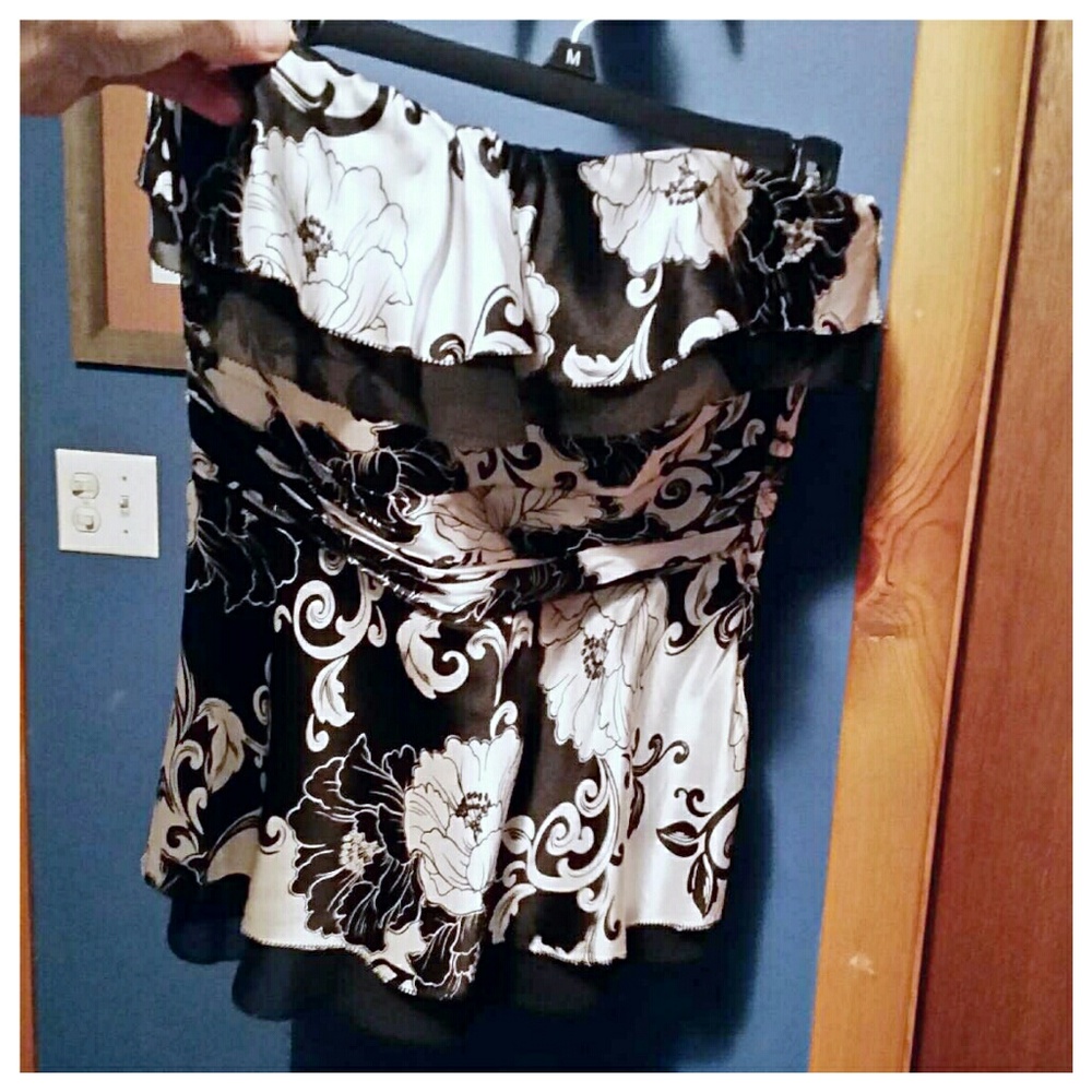 White House Black Market silk bustier