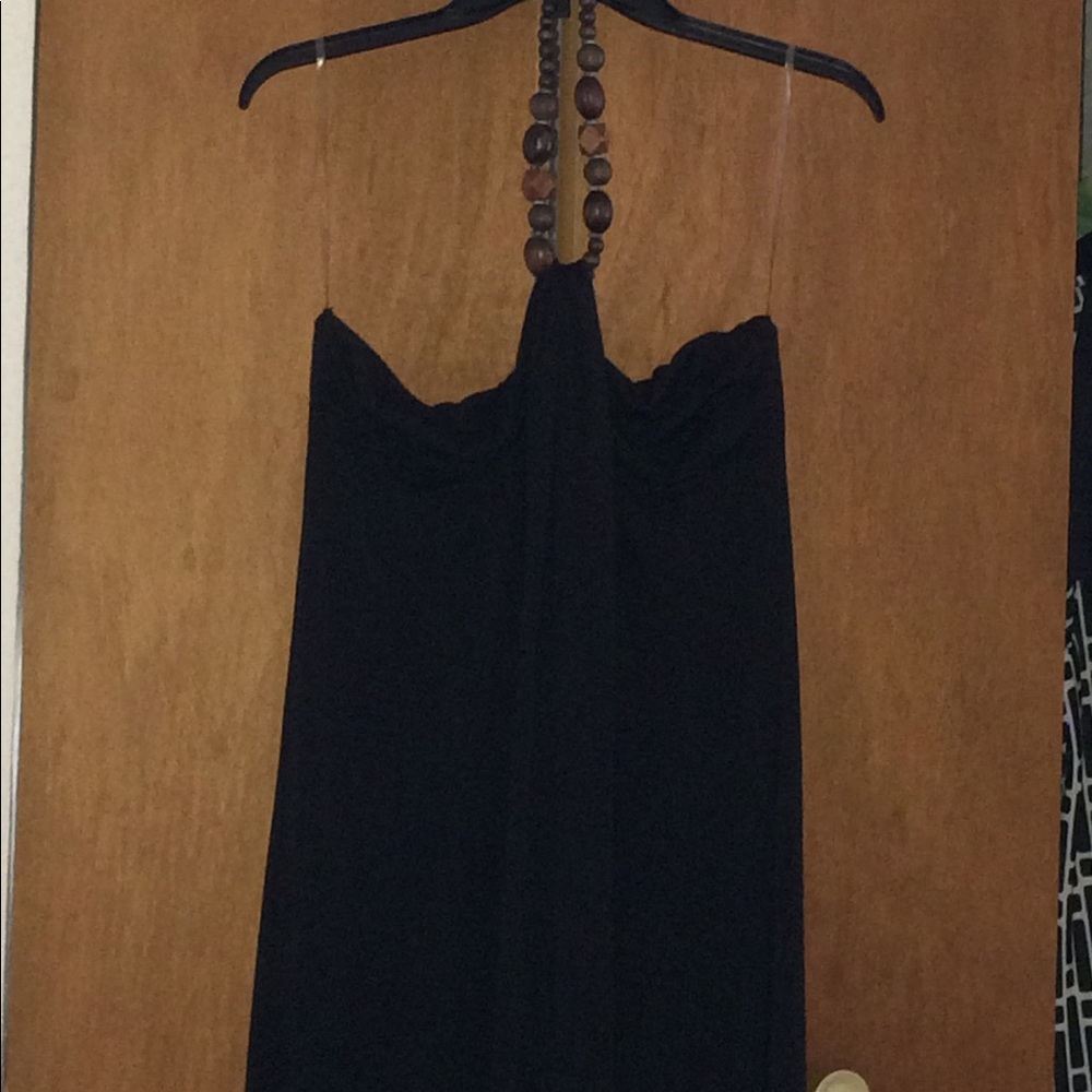 Strapless Black Spring/Summer Maxi Dress XL