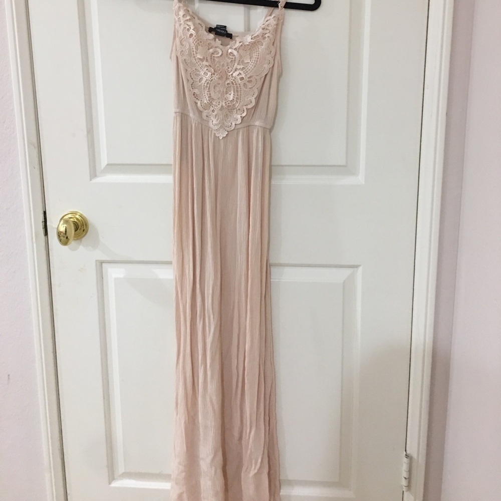 Long pink dress f21