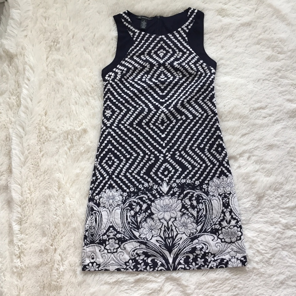 Brand new navy and white floral dress
