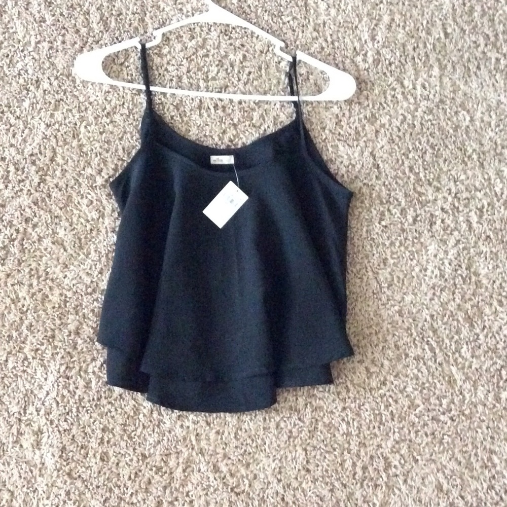 Black Ruffle Cami