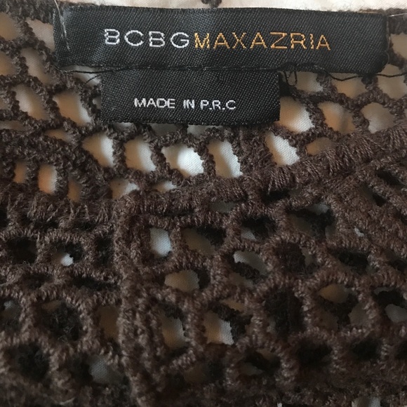 BCBG Fringe Crochet Top - Picture 2 of 4