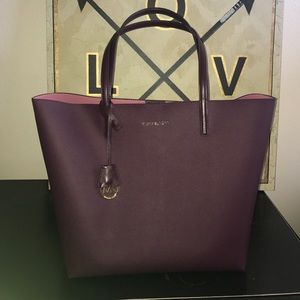 Michael Kors Large Plum Tote