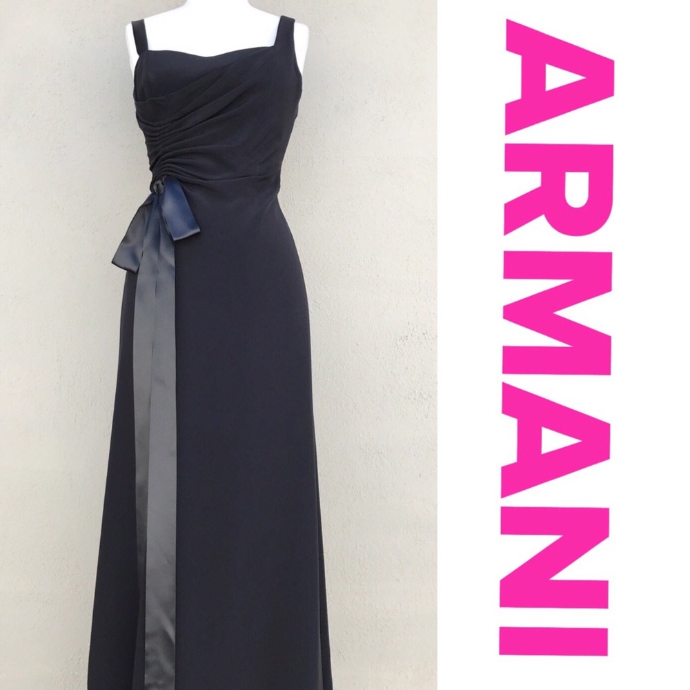Armani Collezioni Black Evening Gown Size 10