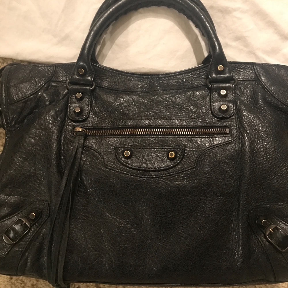 Balenciaga Classic City Bag (Black(