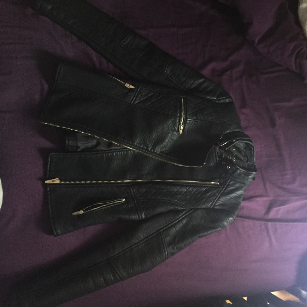 Faux leather jacket