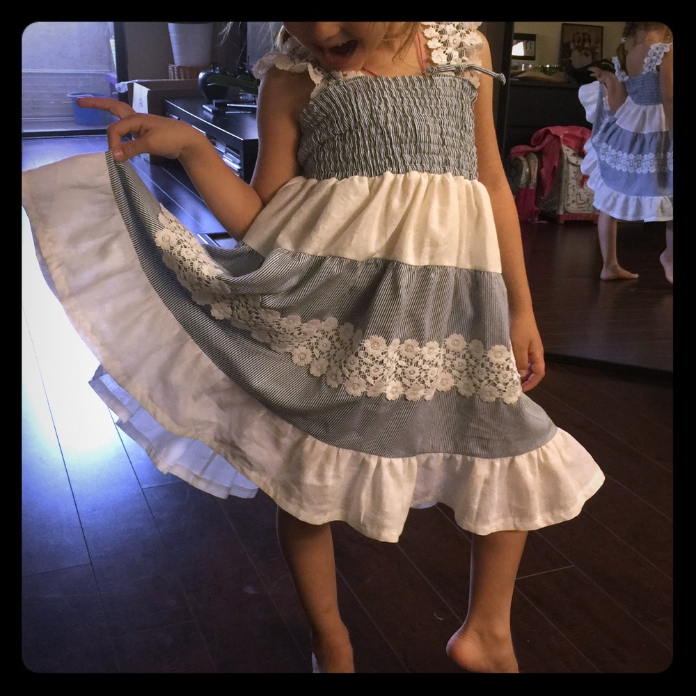 Summer Girls Dress. 100% cotton