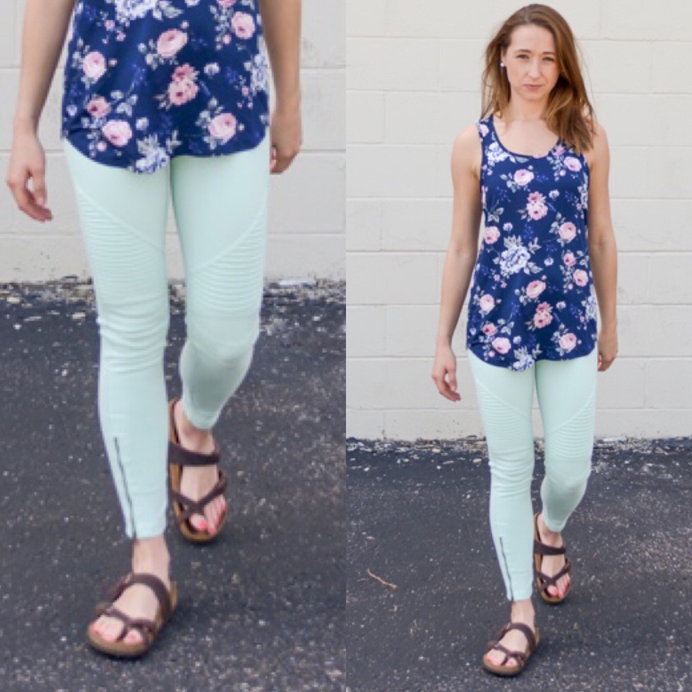 SOLD OUT! Mint Motto Jeggings - Picture 1 of 5