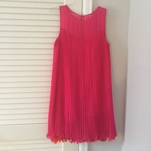 Anthropologie pink party dress