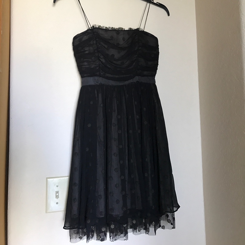Sheer and Gold Polka Dot Dress