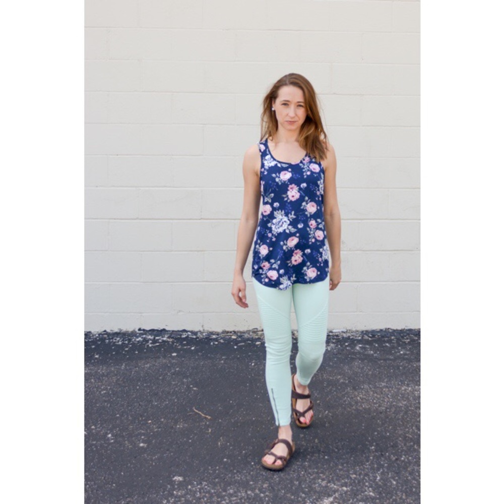 SOLD OUT! Floral Racerback Tank - Picture 6 of 6