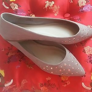 Bejeweled ballerina flats