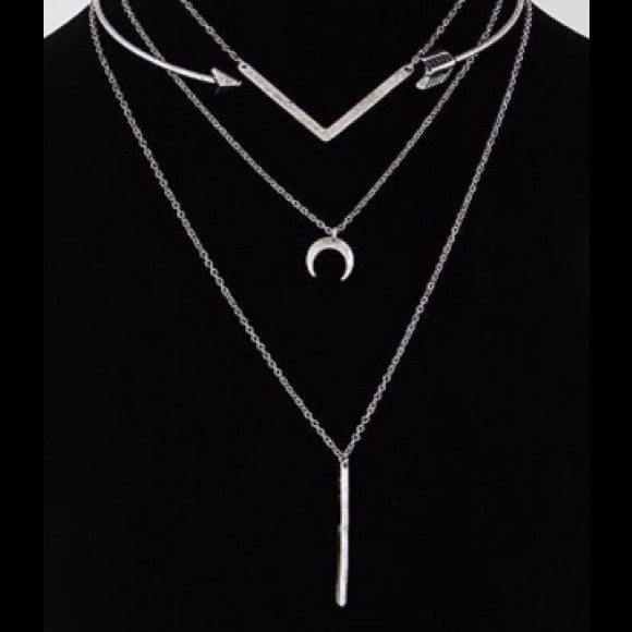 Jewelry - Multi Layer Silver Choker Necklace