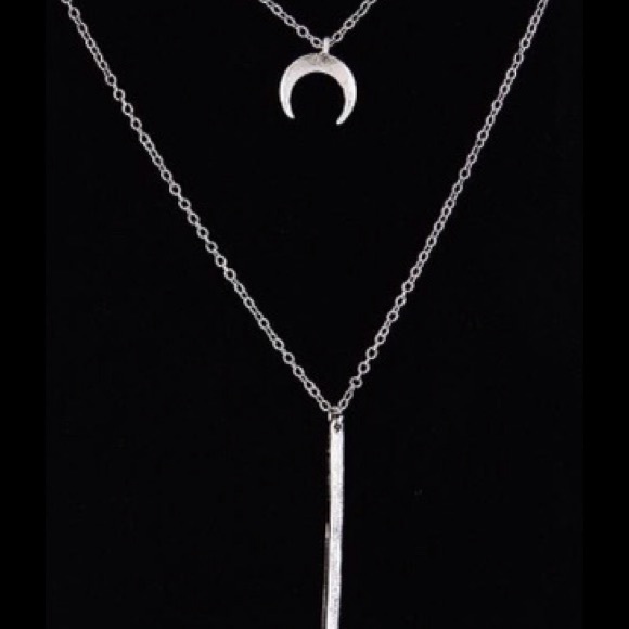 Multi Layer Silver Choker Necklace - Picture 2 of 2