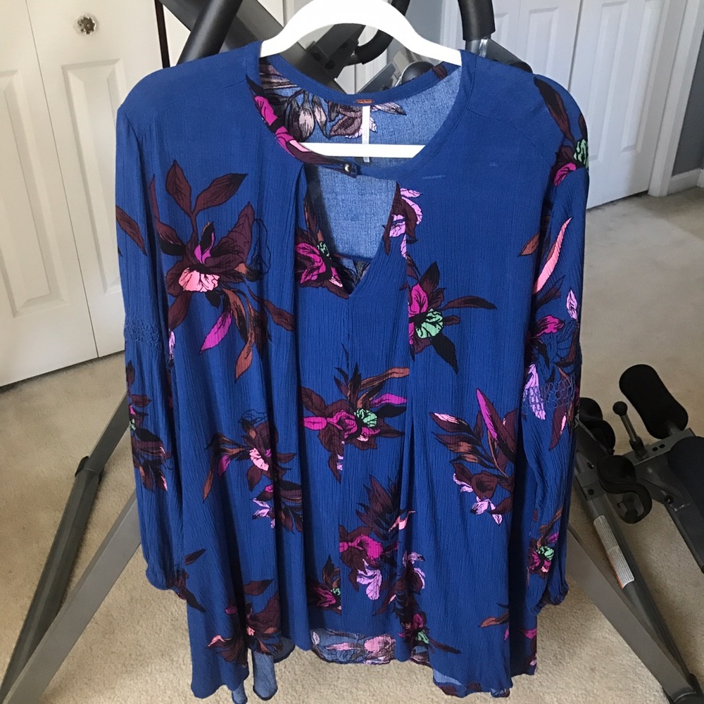 NWOT Free People Electric Orchid Tunic