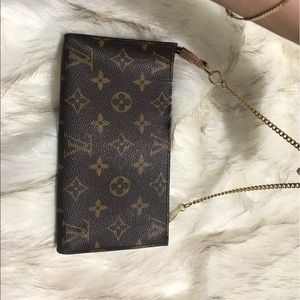 💯 auth iPhone 6 7 + WOC chain pouch wallet