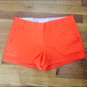 J Crew City Fit Orange Shorts