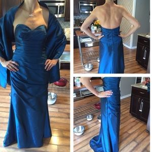 Blue formal gown