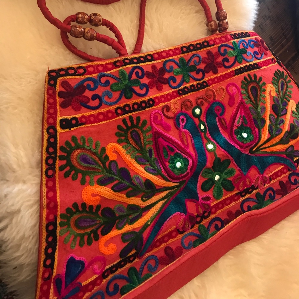 Hand embroidery bag ..